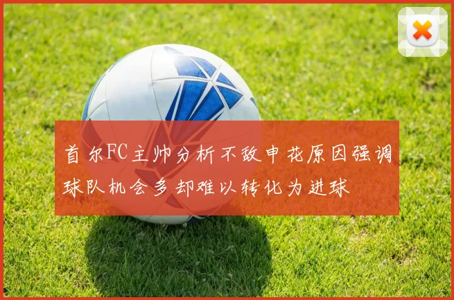 首尔FC主帅分析不敌申花原因强调球队机会多却难以转化为进球